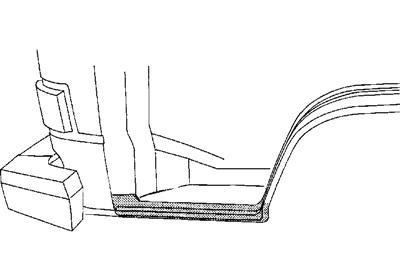 dorpel, links VW T4, 1991-2003