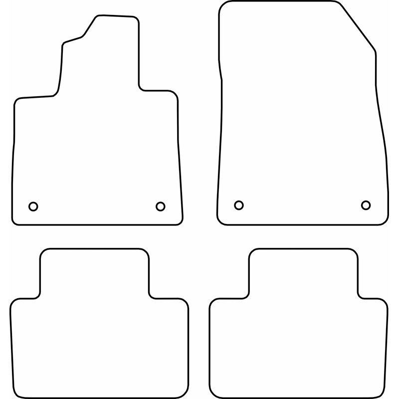 Set de tapis de sol en velours sur mesure pour Volvo EX30 2023-