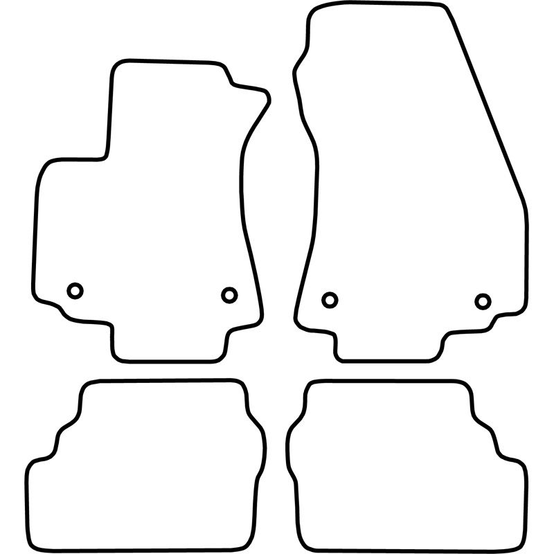 Set de tapis de sol sur mesure pour Opel Zafira A 2004-2005