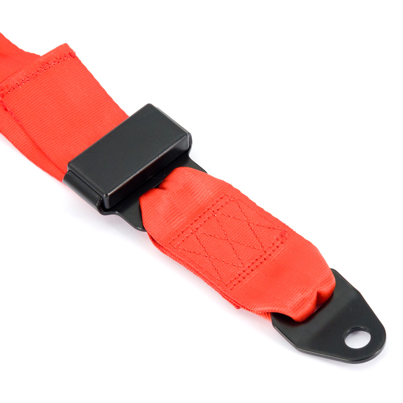 Ceinture de Sport Racing 3-Point Rouge + Homologation E (2-inch)