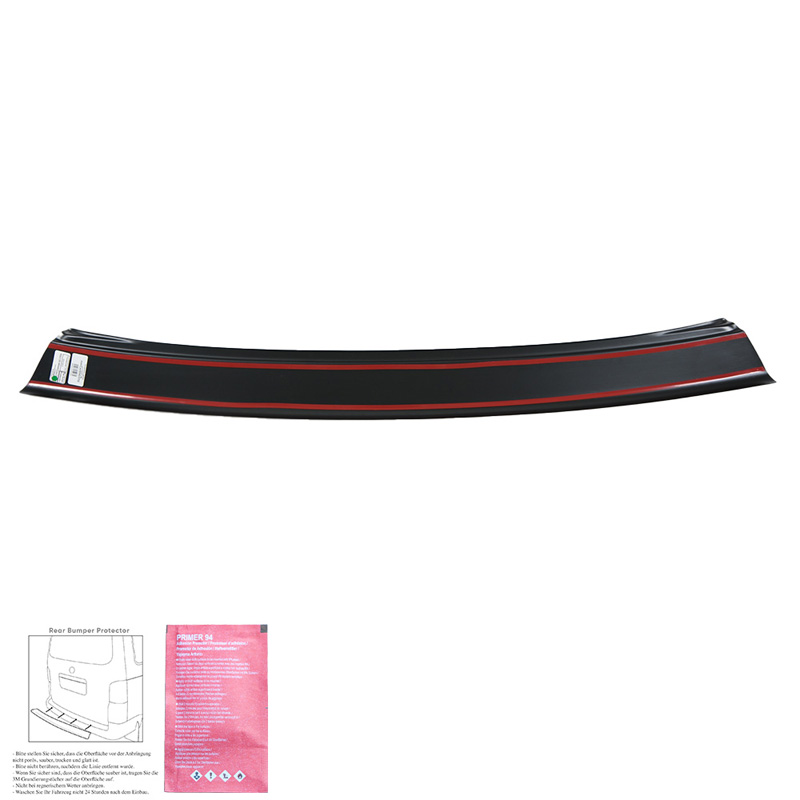 Protection de seuil arrière sur mesure pour Volkswagen Transporter T5.1 2010-2015 - Noir mat
