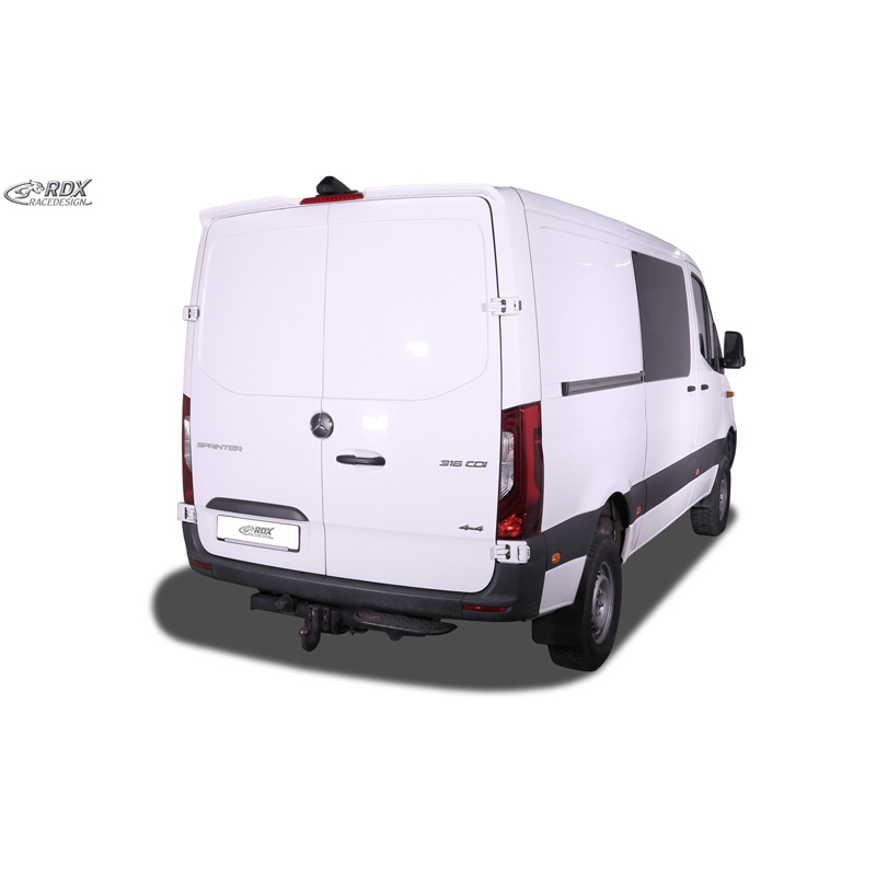 RDX Becquet de toit sur mesure pour Volkswagen Crafter (H1) 2006-2016 & Mercedes Sprinter (H1) 2006-2018 & 2018- (avec 2 portes battantes) (PU)