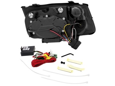 Headlights VW Bora 99-08 Devil Eyes Dlite LED Black