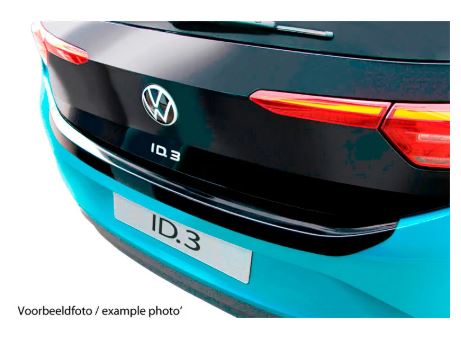 Protection de seuil arrière (ABS) sur mesure pour Audi Q6 e-tron (GFB) 2024- Noir brillant