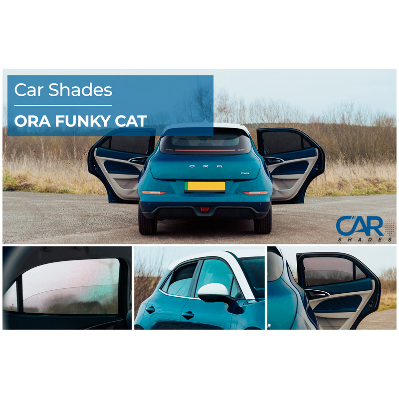 Set de Car Shades (portes arrières) sur mesure pour Ora Funky Cat (ES11) 2022- (2-pièces)