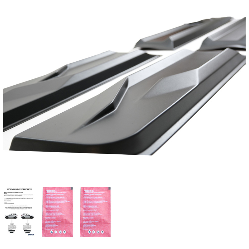 Jeu de baguettes de porte sur mesure pour Toyota Hilux 8ème Gen. 2015- - Noir mat