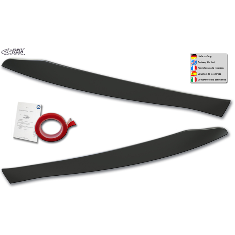 RDX Spoilers de phares sur mesure pour Mercedes GLC (X253) 2015-2022 & GLC Coupé (C253) 2016-2023 (ABS)