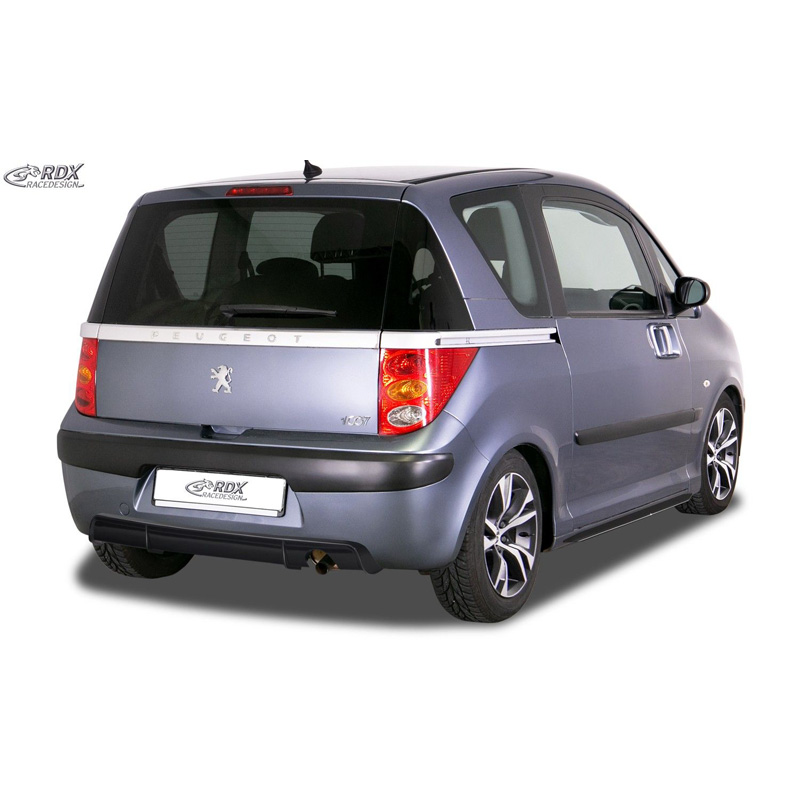 Jupe arrière 'Diffuseur' sur mesure pour Peugeot 1007 2005- (ABS)