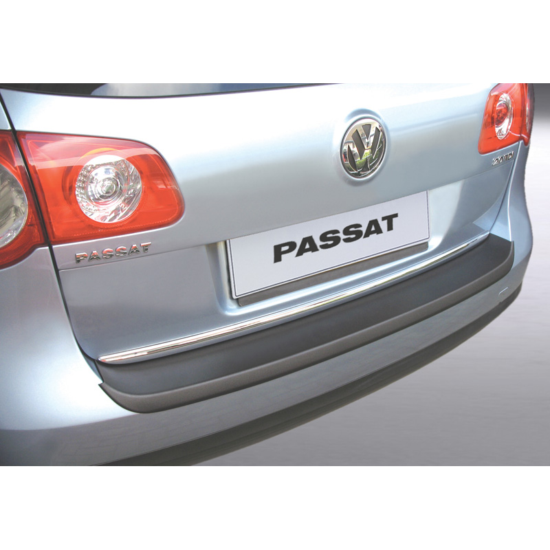 Protection de seuil arrière (ABS) sur mesure pour Volkswagen Passat 3C Variant 2005-2010 Noir