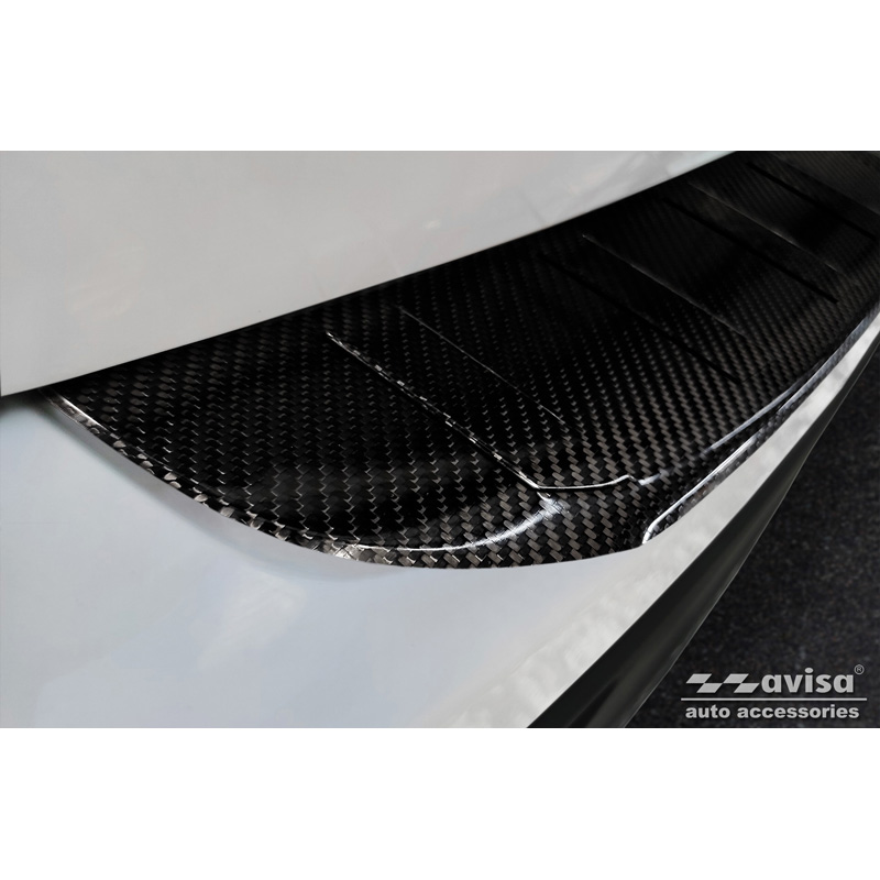 Protection de seuil arrière carboné 3D sur mesure pour Mercedes GLB (X247) incl. AMG 2019-