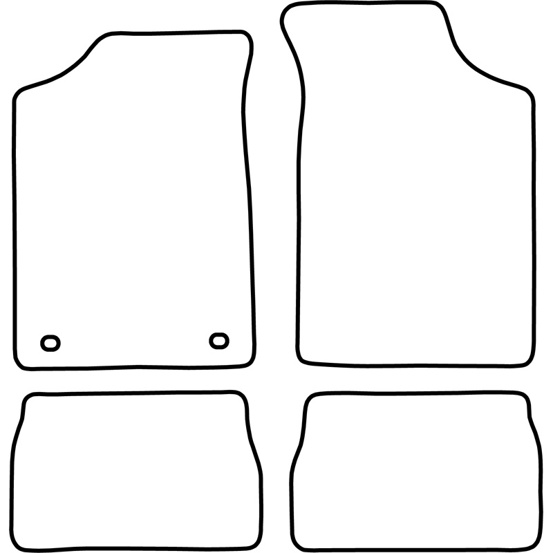 Set de tapis de sol sur mesure pour Citroen Saxo 1996-2000