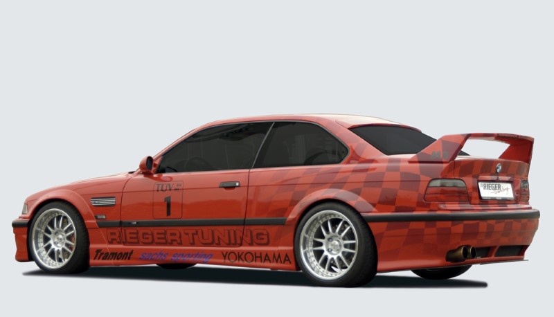 Wielkastverbreders achter BMW E36 Coupe/Cabrio Breedversie Polye