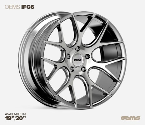 OEMS IFG 6 20X10 5X112 38 MACHINED SILVER VELGEN