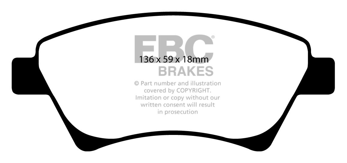 EBC Brakes RENAULT Scenic 2.0 2002-2005 Remblokken voorzijde