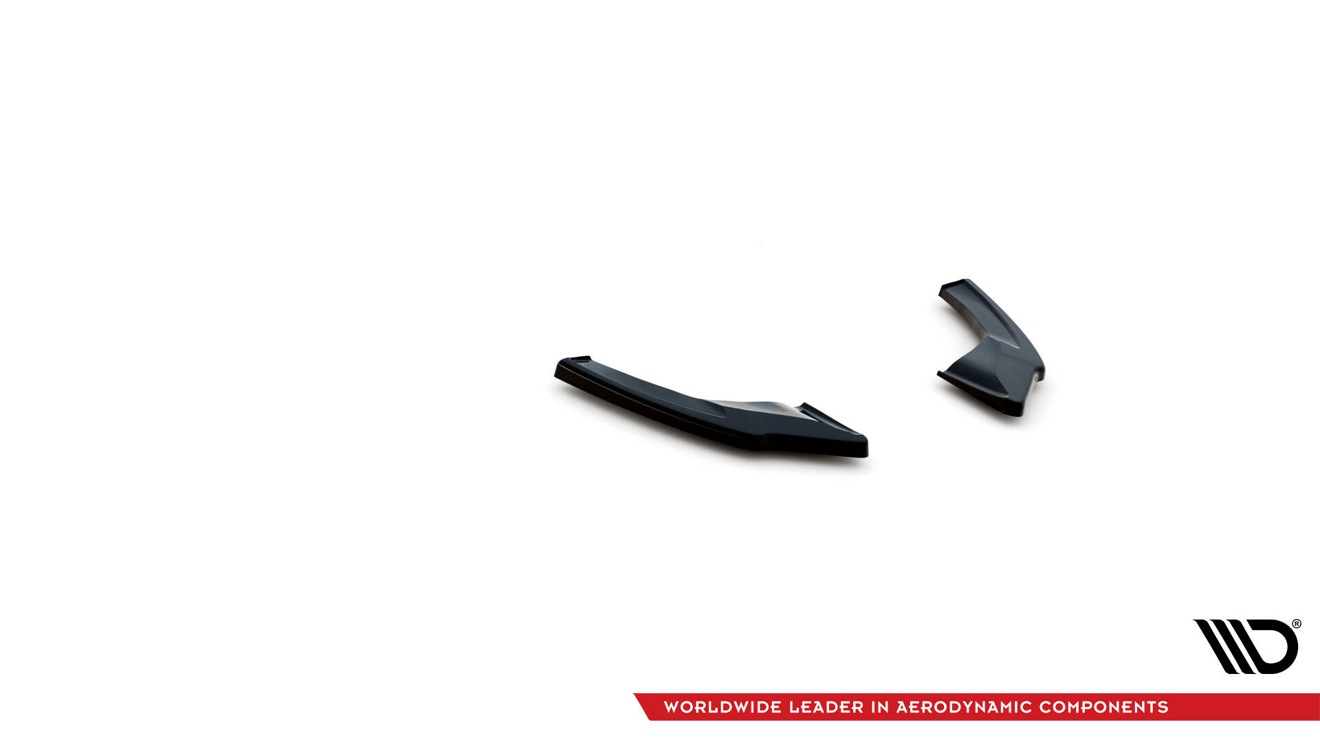Achterzij Spoilers V.2 Volkswagen Golf 8 GTI Clubsport Maxton Glanzend Zwart