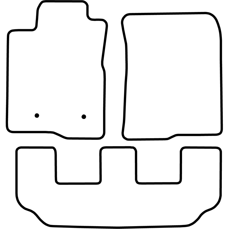 Set de tapis de sol sur mesure pour Toyota Corolla Verso 2004-2006