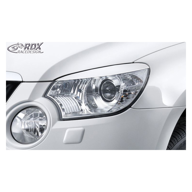 Spoilers de phares sur mesure pour Skoda Yeti 2009-2013 (ABS)