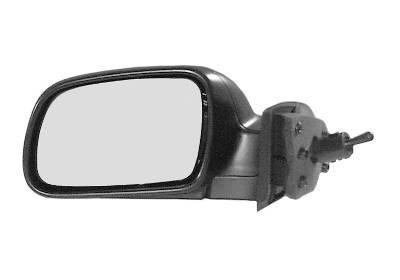 spiegel, met dode hoek, in primer, links Peugeot 307, 2005-2007