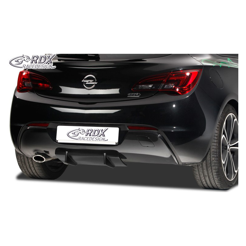 Jupe arrière 'Diffuseur U-Diff' sur mesure pour Opel Astra J GTC 2009-2015 incl. OPC-Line (PU)