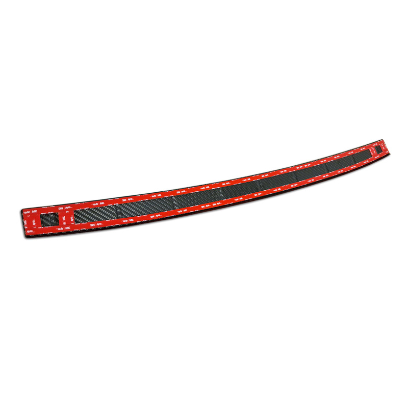 Protection de seuil arrière carboné 3D sur mesure pour Fiat 600 Hybrid & 600e 2023- 'Ribs'