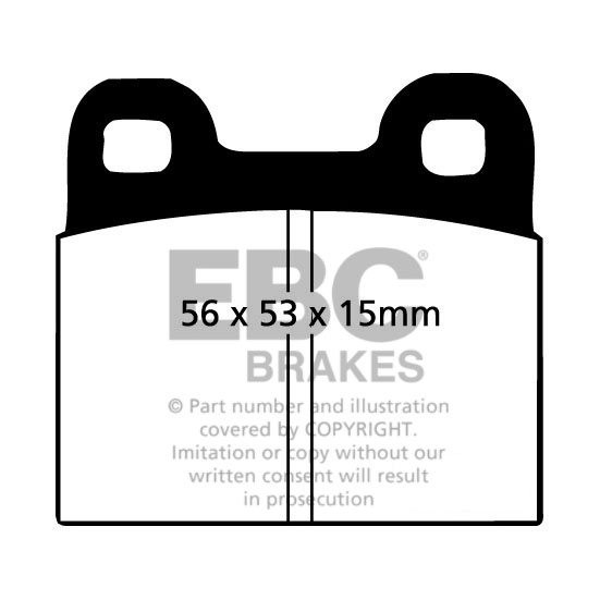 EBC Brakes VW Golf III 1.8 95-97 Remblokken voorzijde greenstuff