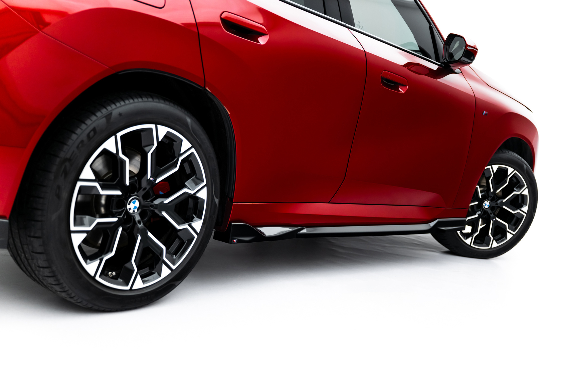 Zijskirts passend voor BMW X3 M-Pack / M50 G45 Glans Zwart