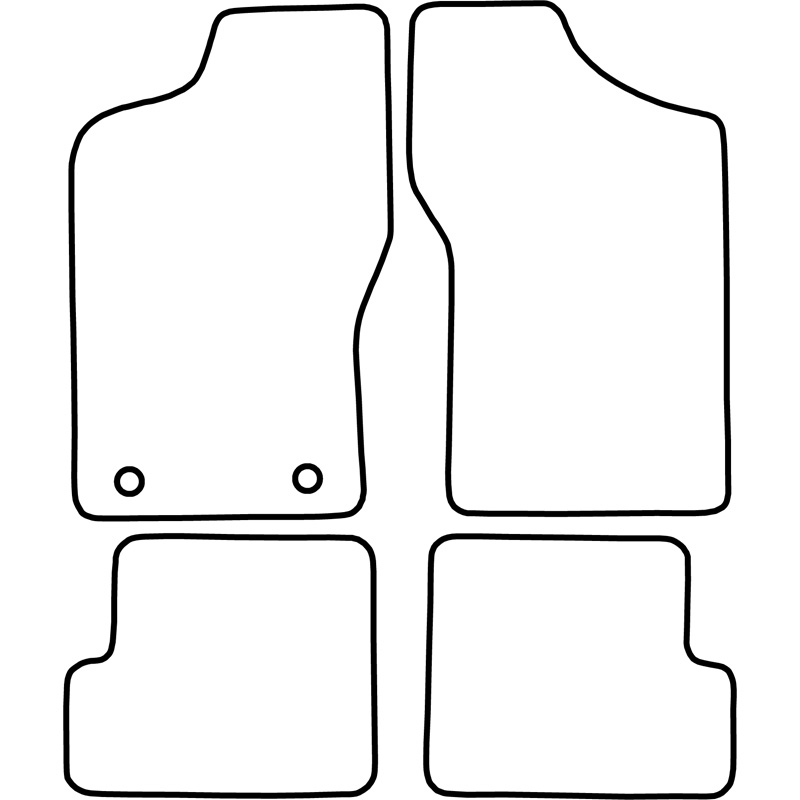 Set de tapis de sol sur mesure pour Fiat Cinquecento 1992-1998