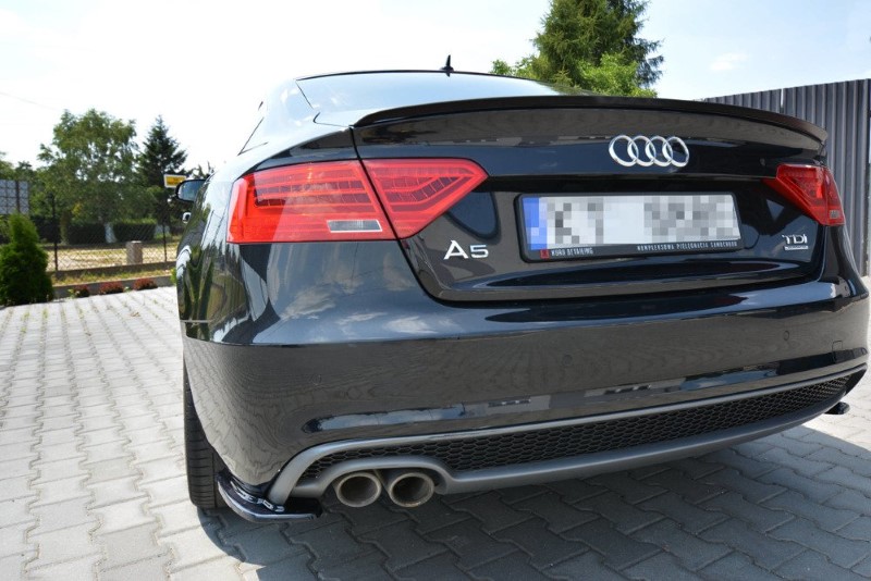 Spoilerkap Audi S5 / A5 / A5 S-Line 8T / 8T FL Sportback Glanzend Zwart Maxton