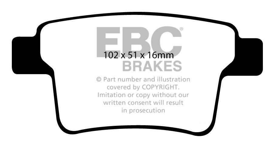 EBC Brakes FORD Mondeo (Station) 3.0 2004-2007 Remblokken achter