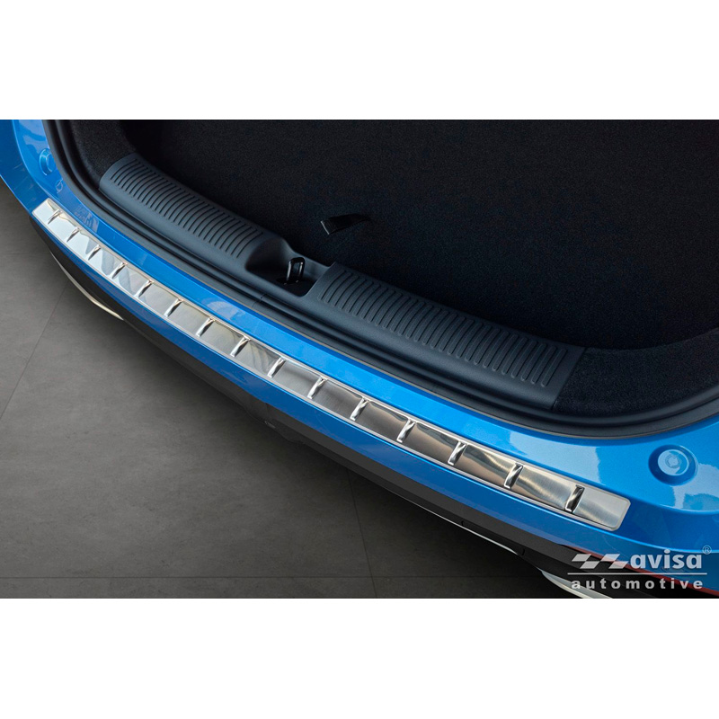 Avisa Protection de seuil arrière inox sur mesure pour MG ZS II 2024- 'Ribs'