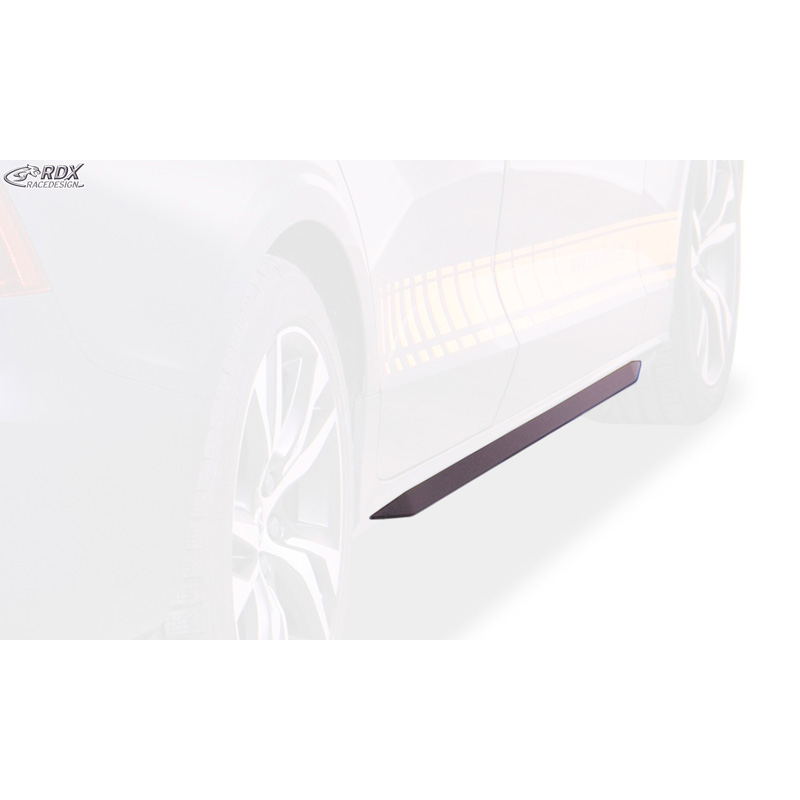 Jupes latérales 'Slim' sur mesure pour Volvo S60 & V60 II 2018- (ABS noir luisant)