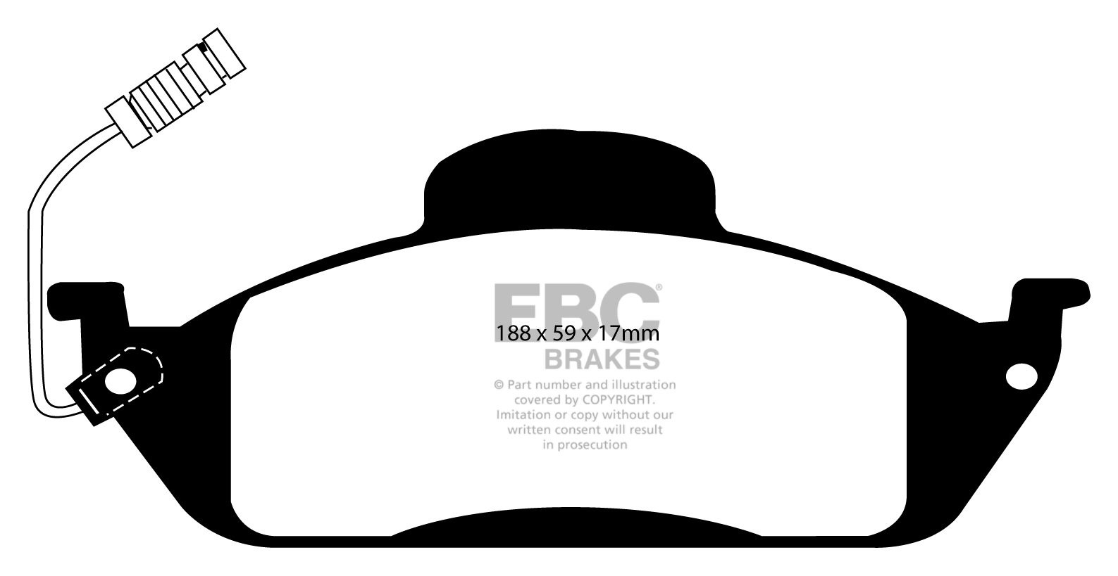 EBC Brakes MERCEDES M-Class (W163) ML430 (4.3) 98-2000 Remblokke