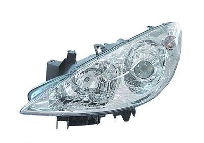 koplamp, Valeo, H7+H1, incl stelmotortje, rechts Peugeot 307, 20