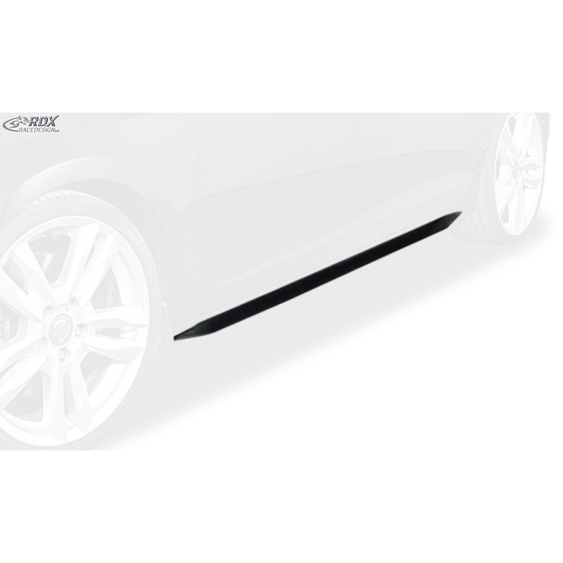 Jupes latérales 'Slim' sur mesure pour Volvo V60/S60 2010-2013 (ABS noir luisant)