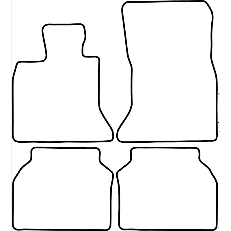 Set de tapis de sol en velours sur mesure pour BMW Série 5 (F07) GT 2009-