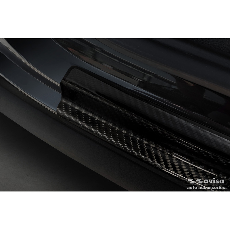 Protection de seuil arrière carboné 3D sur mesure pour Mercedes EQC (N293) 2019-