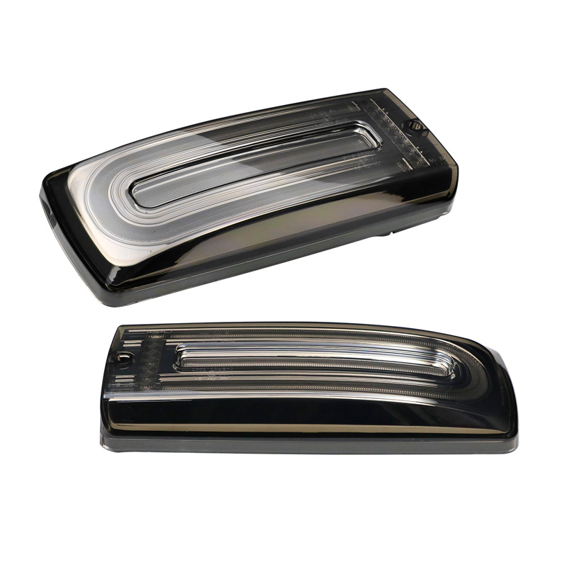 Set de Feux Arrière LED sur mesure pour Mercedes Classe-G W463 G500/G550/G55/G63 AMG 1999-2018 - Fumée - incl. Feux Dynamiques