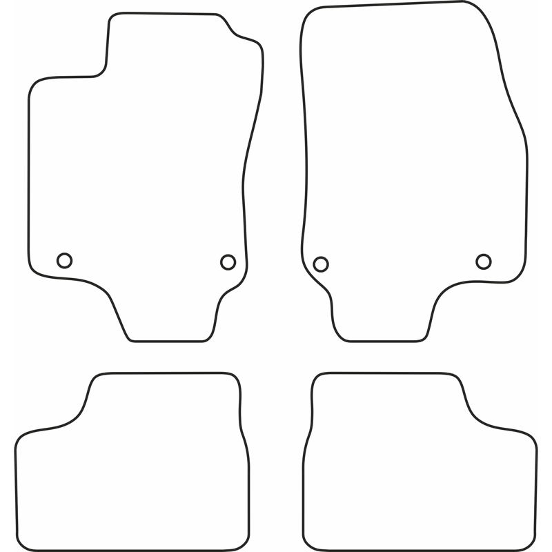 Set de tapis de sol sur mesure pour Opel Astra G 1998-2004