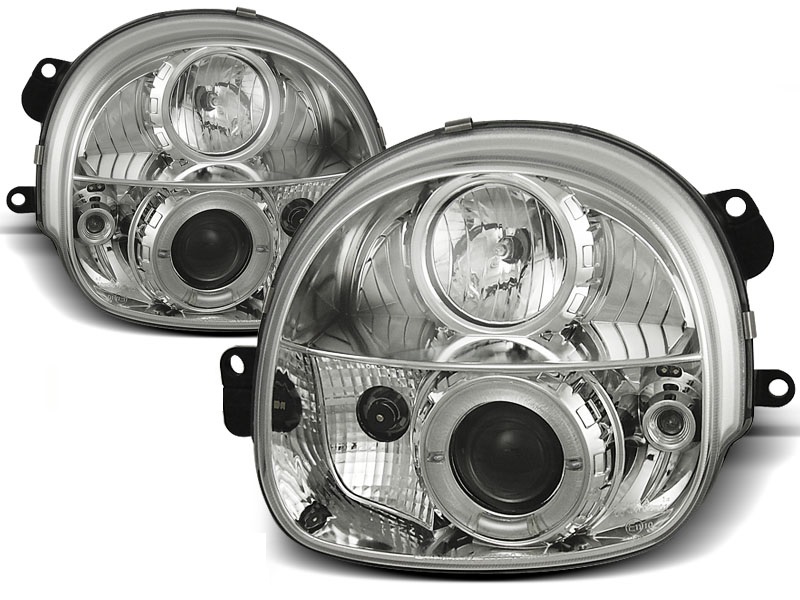 Phares Renault Twingo 92-99 Angel eye chrome