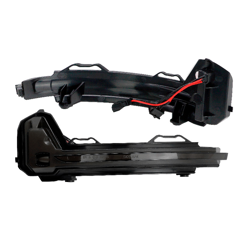 Set de Clignotants de Rétroviseurs LED sur mesure pour Volkswagen Tiguan II 2016- & Tiguan Allspace 2017- - Fumée - incl. Feux Dynamiques