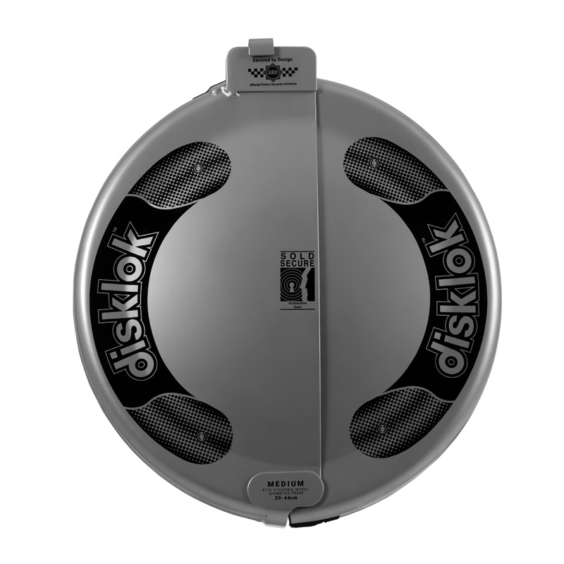 Disklok Antivol Bloque-Volant 'Gold Edition' - Taille Medium - 39-44cm - Argent - SCM MP-03 homologué