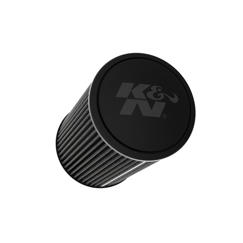 K&N Filtre à Air Noir Dryflow Universel Conique 76mm raccordement, 152mm de base, 133mm en haut, 229mm hauteur (RU-3109HBK)