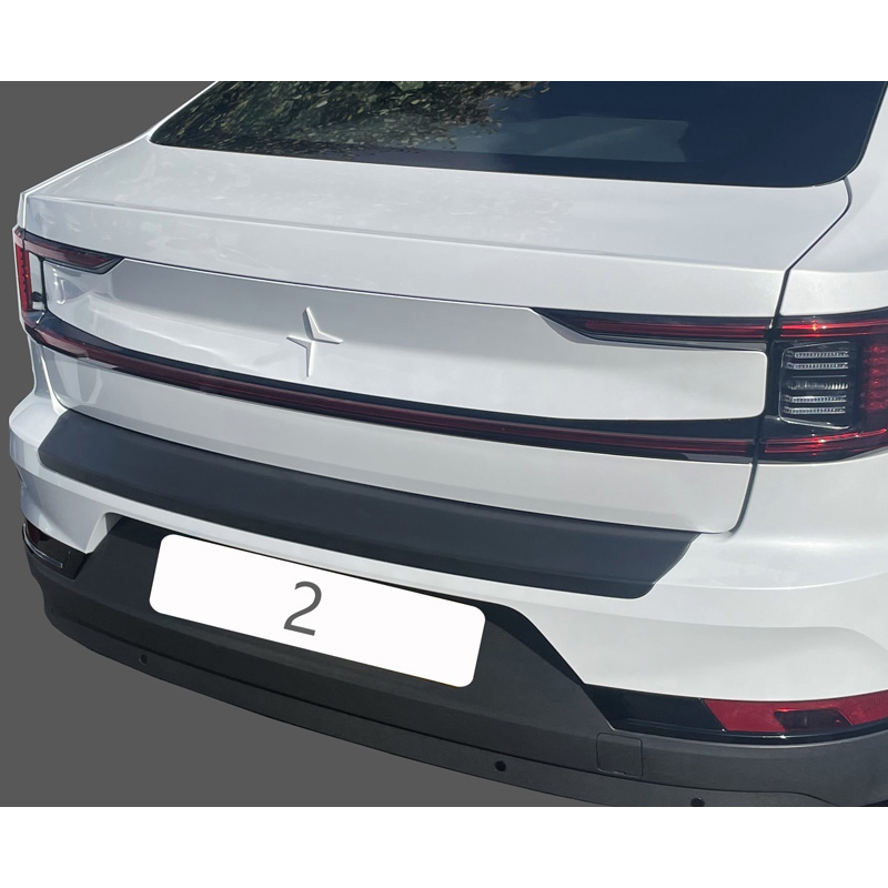 Protection de seuil arrière (ABS) sur mesure pour Polestar 2 2019- Noir