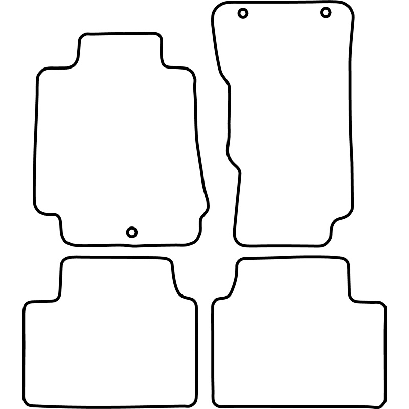 Set de tapis de sol sur mesure pour Alfa Romeo Giulia AWD 2015-