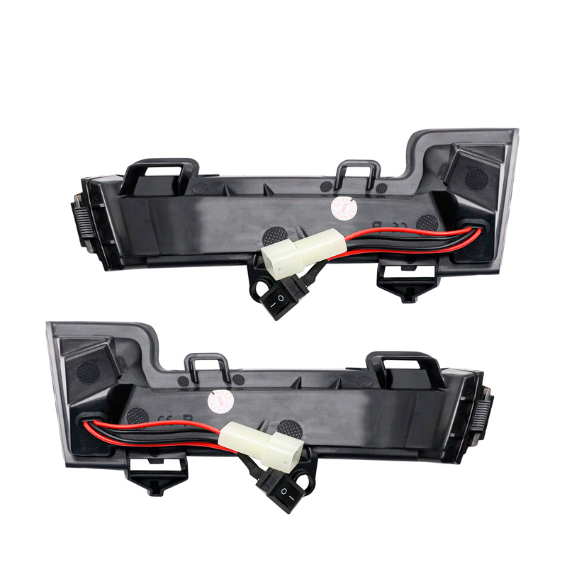 Set de Clignotants de Rétroviseurs LED sur mesure pour Skoda Octavia III 2013-2020 & Volkswagen T-Roc 2017-2020 / T-Cross 2019- - Fumée - incl. Feux Dynamiques