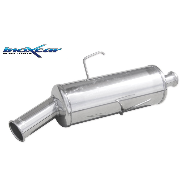 100% Inox Échappement Sport sur mesure pour Citroën Saxo 1.6 16v VTS 118cv 1999- 1x76mm Retro Style