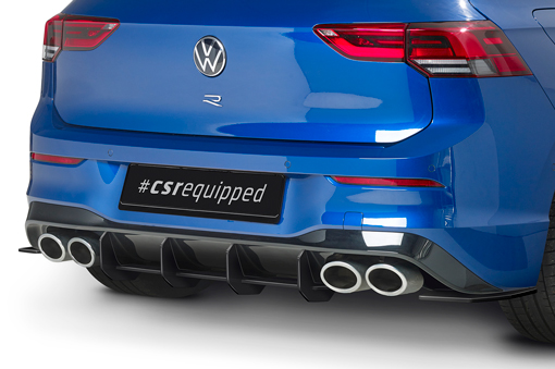 Diffuser Volkswagen Golf 8 R CSR Racing Mat Zwart