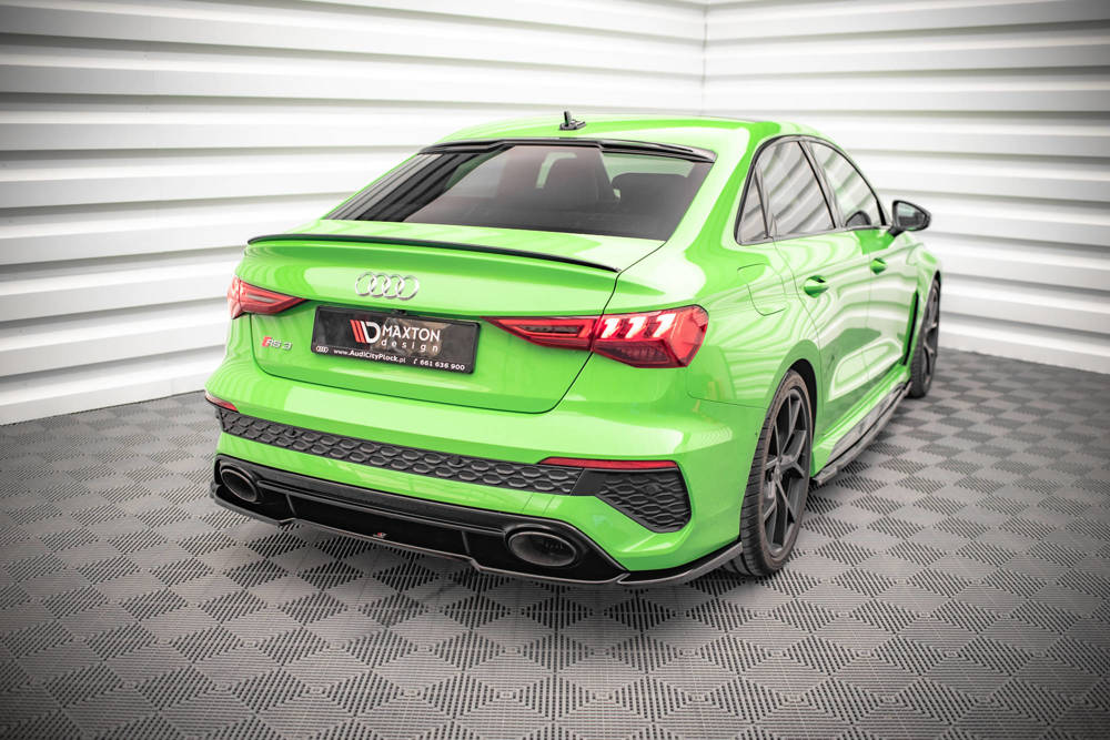 Dakspoiler Audi RS3 8Y Limousine Maxton Glans Zwart