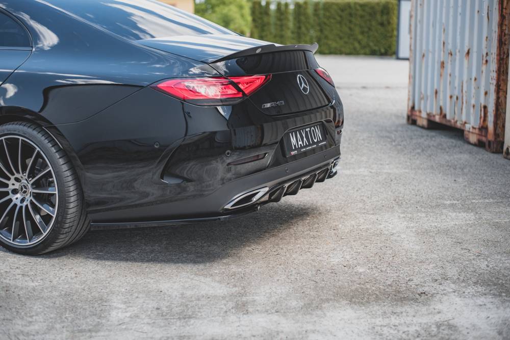 Voorspoiler V.2 Mercedes AMG CLS AMG Pakket & CLS53 C257 Maxton Glans Zwart