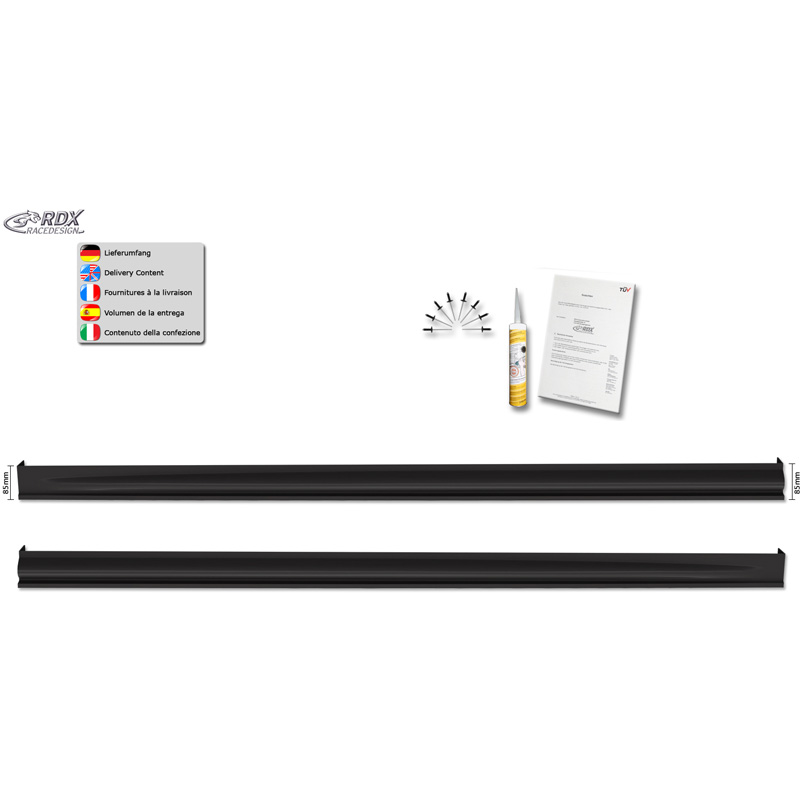 RDX Jupes latérales sur mesure pour Peugeot 308 II Hatchback 2013-2021 'Edition' (ABS)